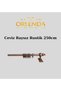 Walnut Wooden Headed Aluminum Pipe Rustic Curtain Hanger Without Rails 250 Cm