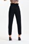Black High Waist Elastic Waist Mom Jean Jeans - 5