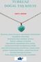 Certified Natural Stone Turquoise Heart Model Minimal Necklace - 2