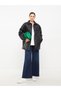 Shirt Collar Quilted Long Sleeve Women's Leather Look Coat