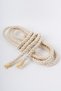Cream Color Classic Cord Double Breasted Tulle Curtain Background Collection Rope 300 Cm