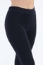 Women's Winter Navy Blue High Waist Belt Detailed Thermal Raised Leggings
