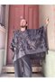 Recycle Unisex Ethnic Motif Poncho, Shawl, Long Scarf, Double Sided Poncho - 3