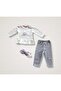 Full Hearts Baby Girl 3 Piece Set Ecru