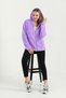 Welsoft Zippered Hooded Short Fleece Cardigan Lilac - 4