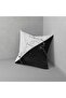 Marble Pattern, Marble Patterned Throw Pillow, Black Throw Pillow, White Throw Pillow, Black White Throw Pillow, 43x43cm - 7