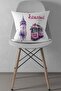 Istanbul Decorative, Galata Tower, Tram, Istanbul Decorative Throw Pillow, Galata Decor, Decorative, 43x43cm