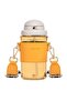 650ml Fashion Leather Covered Tritan Water Bottle with Straw