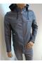 Slimfit Hooded Faux Leather Coat - 3