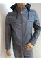Slimfit Hooded Faux Leather Coat - 5