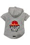 Hooded Fleece Sweatshirt Dog And Cat Outfit & Dress - Gray Firemen