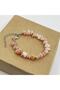 Pink Opal Stone Broken Natural Stone Women's Bracelet - 2