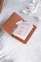 Pu Leather Tan Passport Cover - Passport Travel Wallet - Passport Protector - Notebook Cover - 4