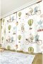 Cute Animals on Bicycles Patterned Children's & Baby's Room Background Curtain (SINGLE WING PRICE) - 3