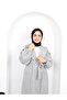 معطف حجاب نسائي بأكمام مجمعة بحزام - 6