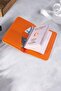 Pu Leather Orange Passport Cover - Passport Holder Travel Wallet - Passport Protector - Notebook Cover - 6
