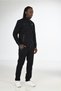 Fm Men's Half Turtleneck Ribbed Front Zipper Winter Tracksuit - 3
