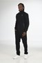 Fm Men's Half Turtleneck Ribbed Front Zipper Winter Tracksuit - 4