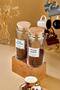 2-Piece Wooden Lid Filter Coffee & Turkish Coffee Storage Container 1300 Ml Glass Jar - 2