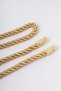 Gold Color Classic Cord Double Breasted Tulle Curtain Background Collection Rope 300 Cm - 2