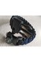Paracord Cobra Embroidered Model Fire Starter + Compass Survival Emergency Bracelet - 2