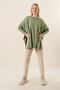 15783 Slit Poncho Sweater - Çağla - 2