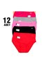 Colorful Lycra Bato Panties 12-pack
