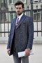 Slim Cut Special Design Metal Buttoned Wool Double Breasted Coat - 4