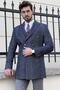 Slim Cut Special Design Metal Buttoned Wool Double Breasted Coat - 8