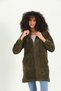 Welsoft Zippered Hooded Long Fleece Cardigan Khaki Green - 7