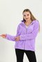 Welsoft Zippered Hooded Short Fleece Cardigan Lilac - 7