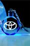 Led Keychain with Toyota Logo 2D Blasting Crystal Led Lighted Keychain, Car Keychain