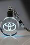 Led Keychain with Toyota Logo 2D Blasting Crystal Led Lighted Keychain, Car Keychain - 4