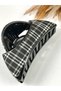 Buckle-clatch -piti Checked -black White -bag Model