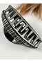 Buckle-clatch -piti Checked -black White -bag Model - 2