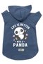 Hooded Fleece Sweatshirt Dog And Cat Outfit & Dress - Navy Blue Panda