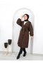 Belted Women's Hijab Coat with Gathered Sleeves - 5