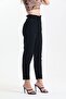 Black High Waist Elastic Waist Mom Jean Jeans - 4