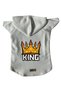 Hooded Fleece Sweatshirt Dog And Cat Outfit & Dress - White King - Size M