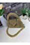 Custom Plated Gold Bead Bag, Sandora Series Gold Bag Shoulder Bag Hand Bag - 4