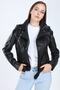 Fast Model Siyah Hakiki Deri Ceket - 5