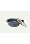 Enameled Glass Lid Karnıyarık Piyav Frying Pot Diameter 24 cm Fireproof Pot