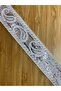 Decorative Ribbon. 25mmx2meter. White. Silver Sim. No:1