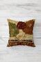 Autumn Patterned Leafy Hidden Zippered Throw Pillow Cover Set - 4 Pieces Seats and Pillows Set - 3