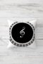 Piano Zebra Note Music Concealed Zippered Throw Pillow Cover Seat Pillow Cover Set (4 Pieces) - 2