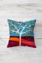 Spring Branch Flowers Birds Patterned Hidden Zippered Throw Pillow Cover Sofa Pillow Cover Set (4pcs) - 3