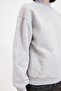 Gri Kalın İçi Polarlı Dik Yaka Relaxed/Rahat Kalıp Örme Sweatshirt TWOAW20SW0584 - 8