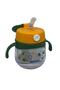 240ml Tritan Water Bottle - with Straw and Animal Lid, Smart Straw Ball - 2