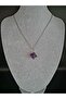 Certified Amethyst Natural Stone Necklace Special Cut - 4