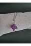 Certified Amethyst Natural Stone Necklace Special Cut - 7
